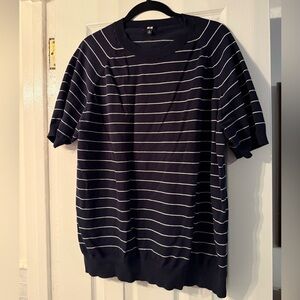 UNIQLO Men’s Machine Washable Cotton/Nylon Crewneck Short Sleeve Sweater. XL.